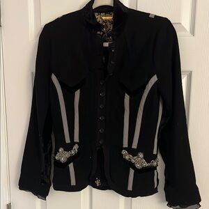Roberto Cavalli Elegant Black and Gray Women's Jacket!!